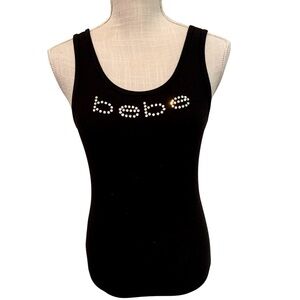 BEBE RHINESTONE TEE🎀 BEAUTIFUL CONDITION!
